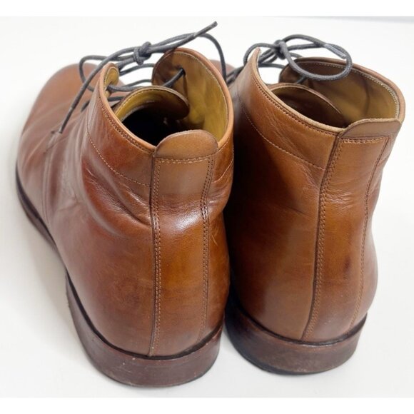 Cole Haan Mens Sz 8M lace up Brown Leather Chukka Boots C32341 Gramercy EUC main image 7